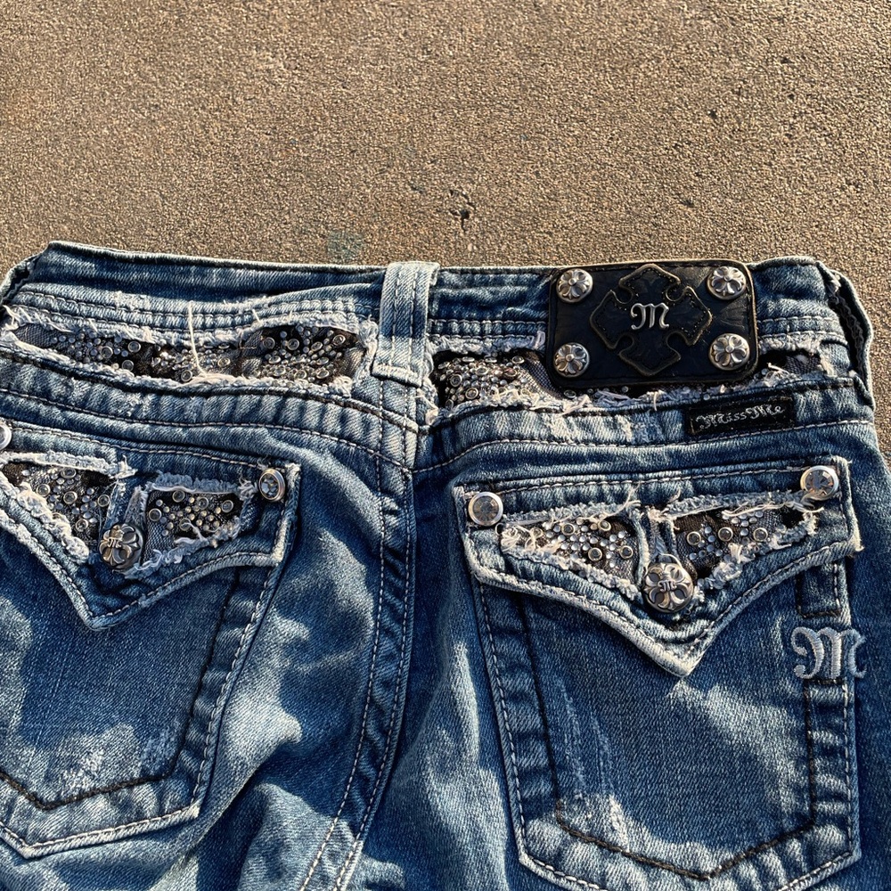 Miss Me Women's Denim Jeans with Silver Accents